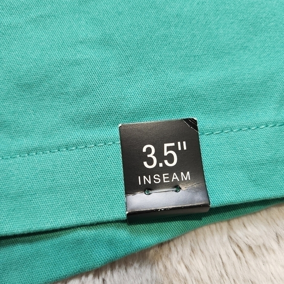 Chino shorts Mid rise Green color Slip pockets Size 18  A NEW APPROACH  NWT - Picture 12 of 14